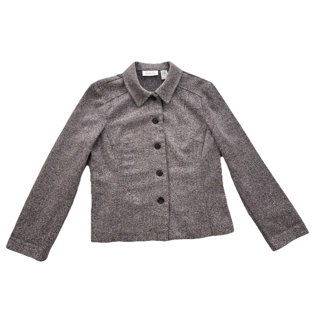 Vintage Chadwick’s Women’s Coat Flecked Tweed Sz 8 Spring Easter Light Purple